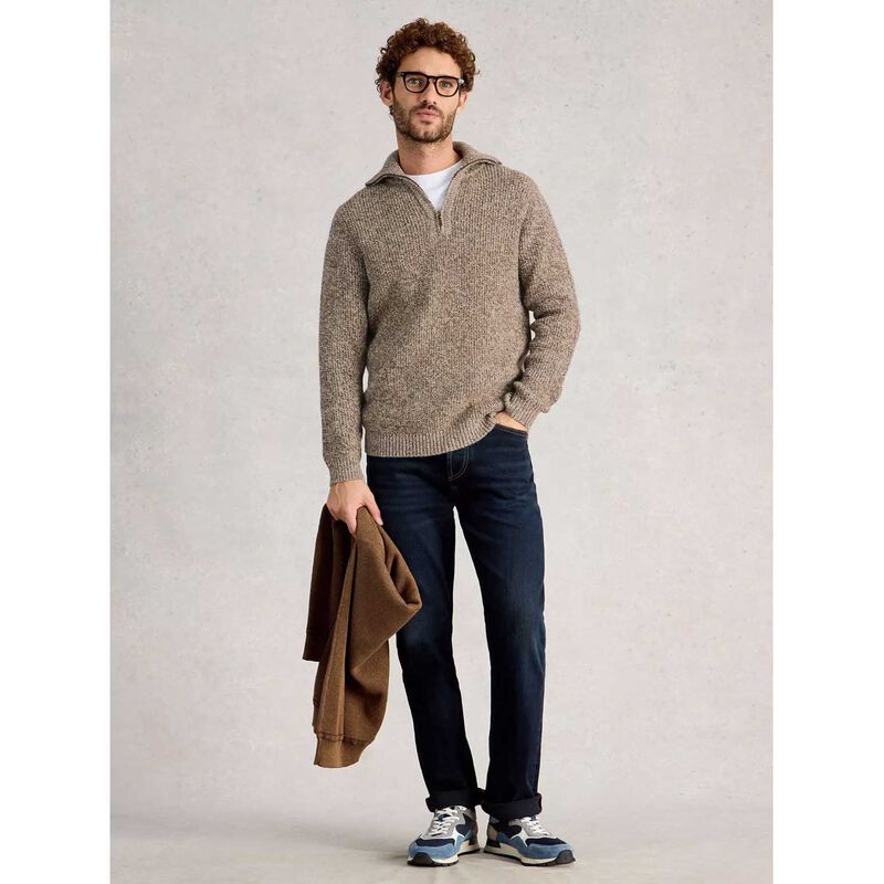 White Stuff Tadley Twist Funnel Neck Jumper image number 3
